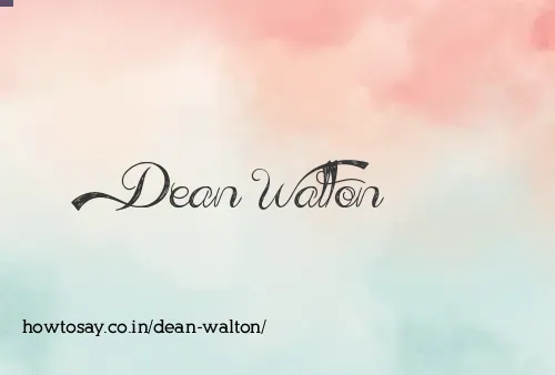 Dean Walton