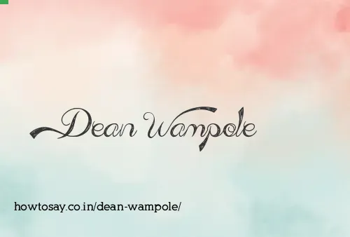 Dean Wampole