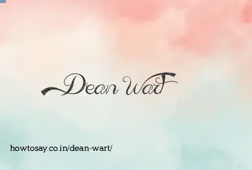 Dean Wart
