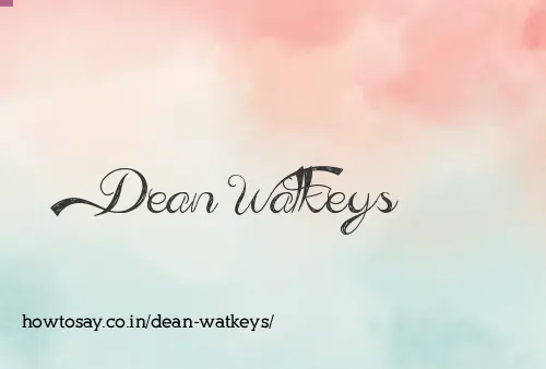 Dean Watkeys