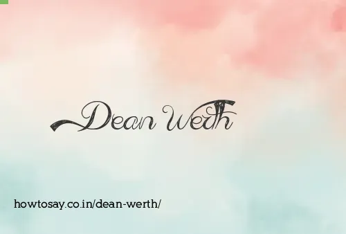 Dean Werth