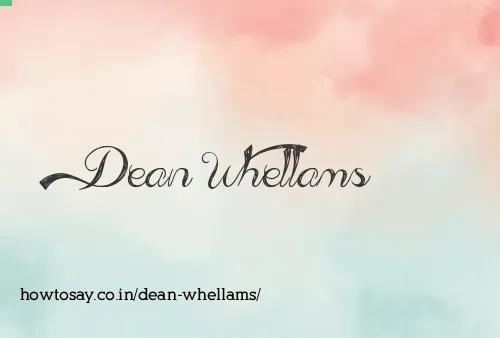 Dean Whellams