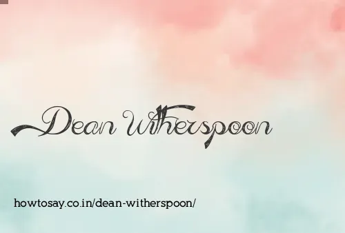 Dean Witherspoon