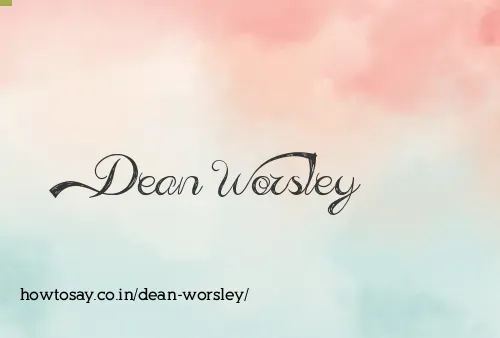 Dean Worsley