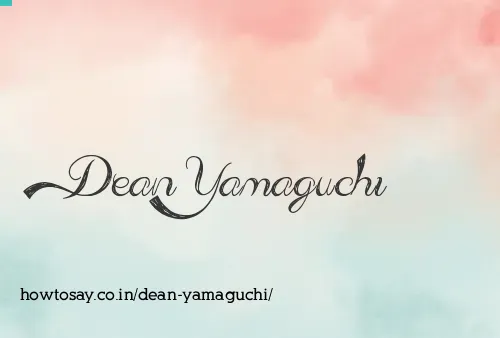 Dean Yamaguchi