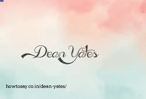 Dean Yates