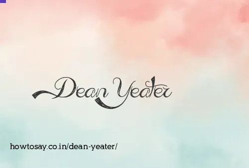 Dean Yeater