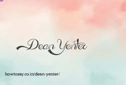 Dean Yenter