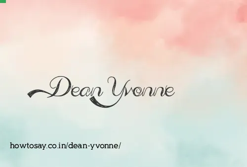 Dean Yvonne