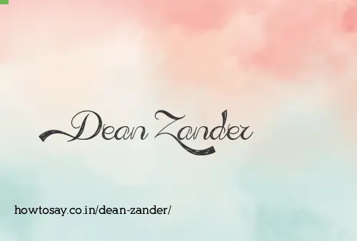 Dean Zander