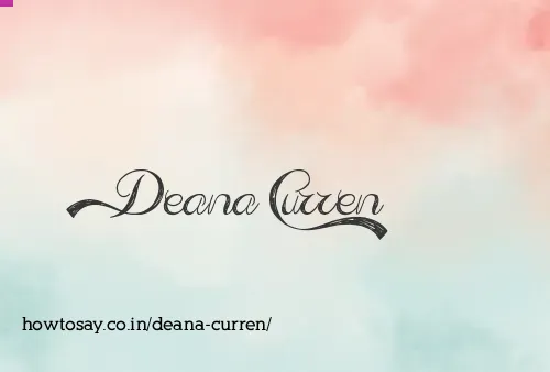 Deana Curren