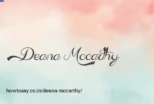 Deana Mccarthy