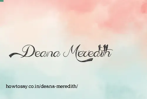 Deana Meredith