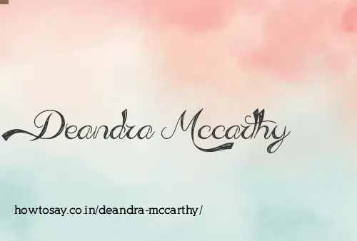 Deandra Mccarthy