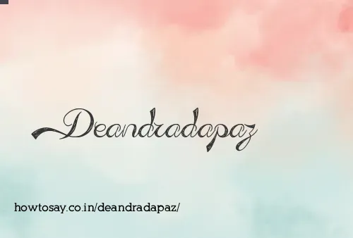 Deandradapaz