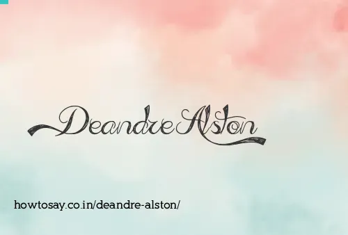 Deandre Alston