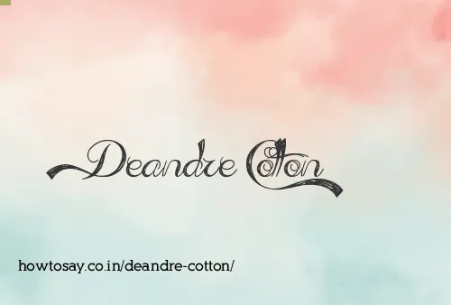 Deandre Cotton