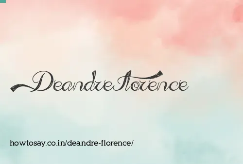 Deandre Florence
