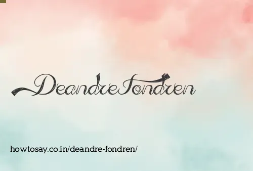 Deandre Fondren