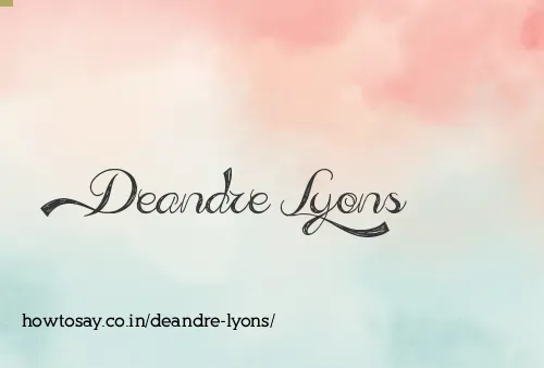 Deandre Lyons