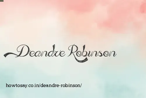 Deandre Robinson
