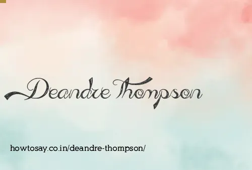 Deandre Thompson