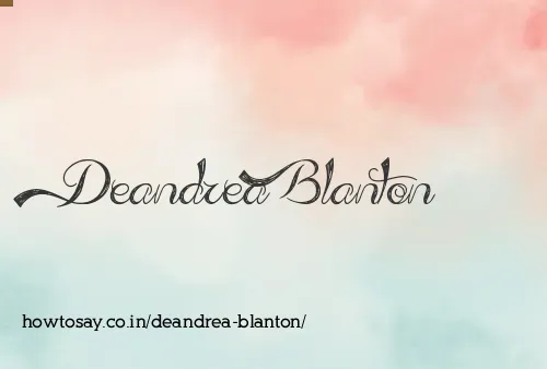 Deandrea Blanton