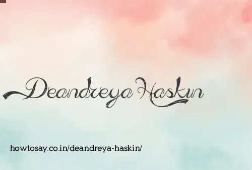 Deandreya Haskin