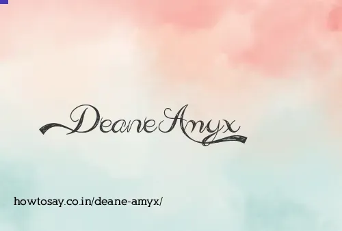 Deane Amyx
