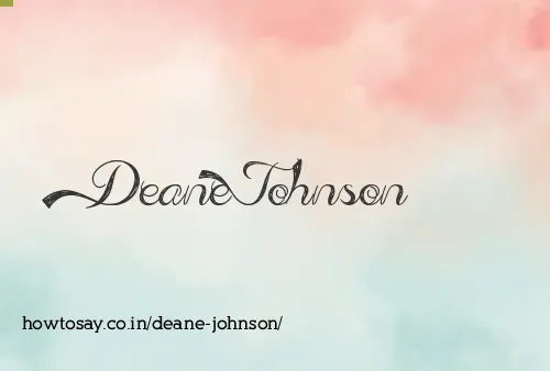 Deane Johnson