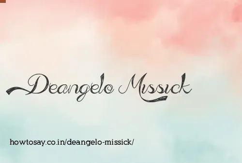 Deangelo Missick