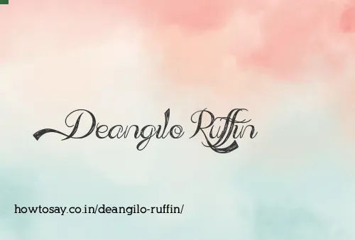 Deangilo Ruffin