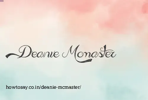 Deanie Mcmaster