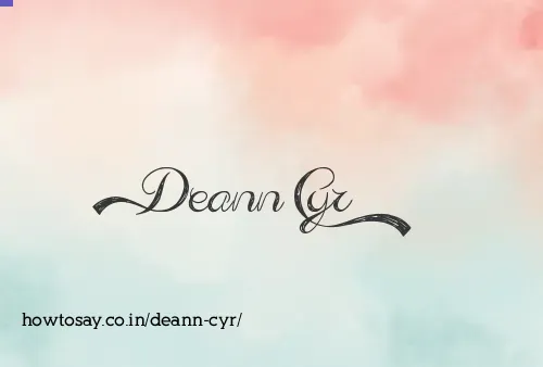 Deann Cyr