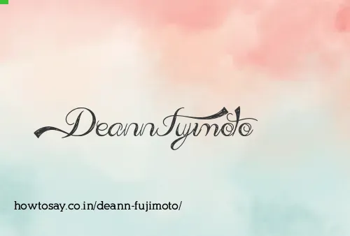 Deann Fujimoto
