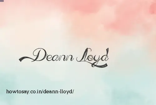 Deann Lloyd