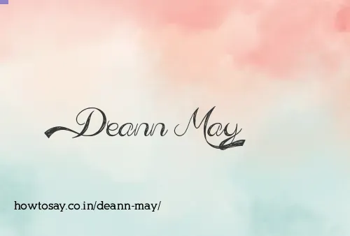 Deann May