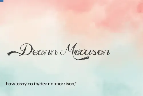 Deann Morrison