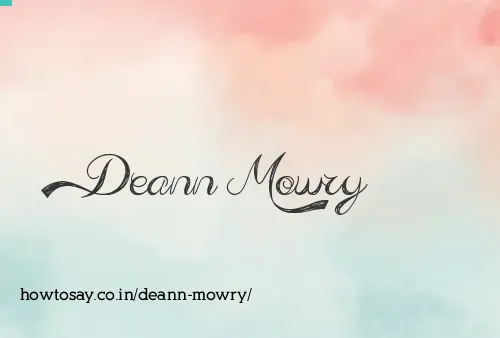 Deann Mowry