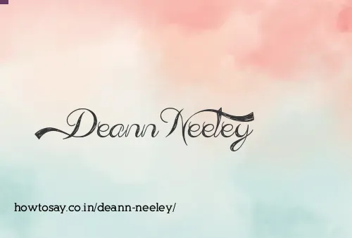 Deann Neeley
