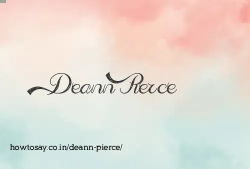 Deann Pierce