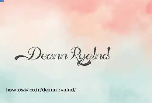 Deann Ryalnd