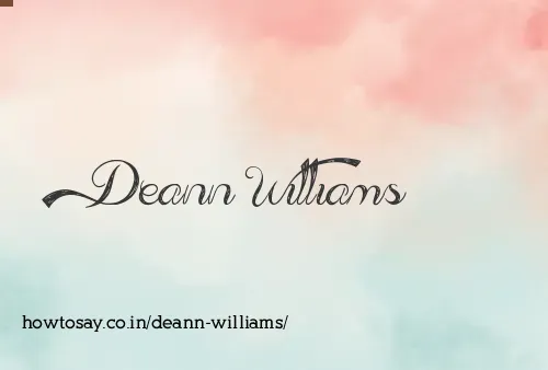 Deann Williams