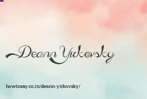 Deann Yirkovsky