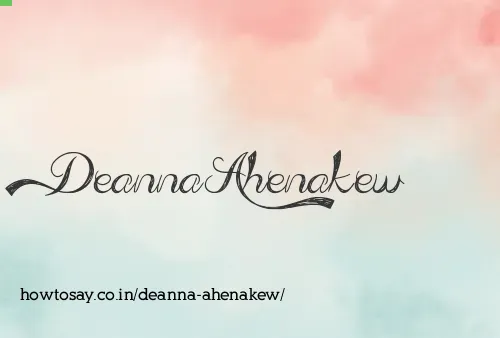 Deanna Ahenakew