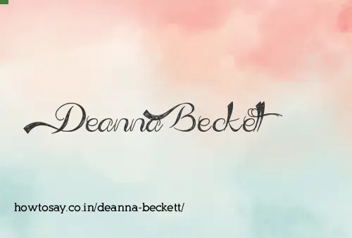 Deanna Beckett
