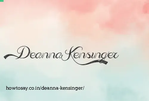 Deanna Kensinger