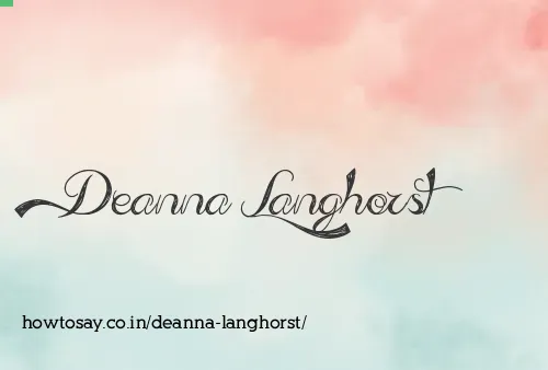 Deanna Langhorst