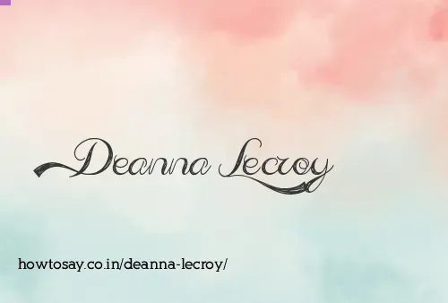 Deanna Lecroy