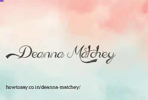 Deanna Matchey